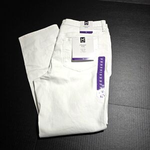 NWT White Straight Leg Jeans Size 16 Members Mark